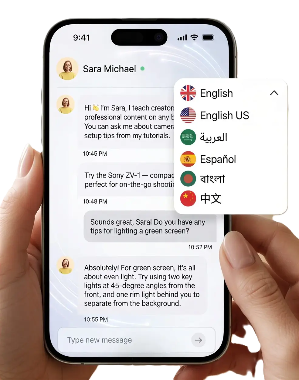 AI Agent Chat Multiple Languages